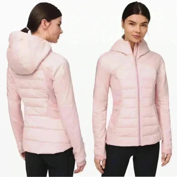 Lululemon Down For It All Jacket Coat Light Pink Porcelain Size 4 Women’s - Picture 2 of 5
